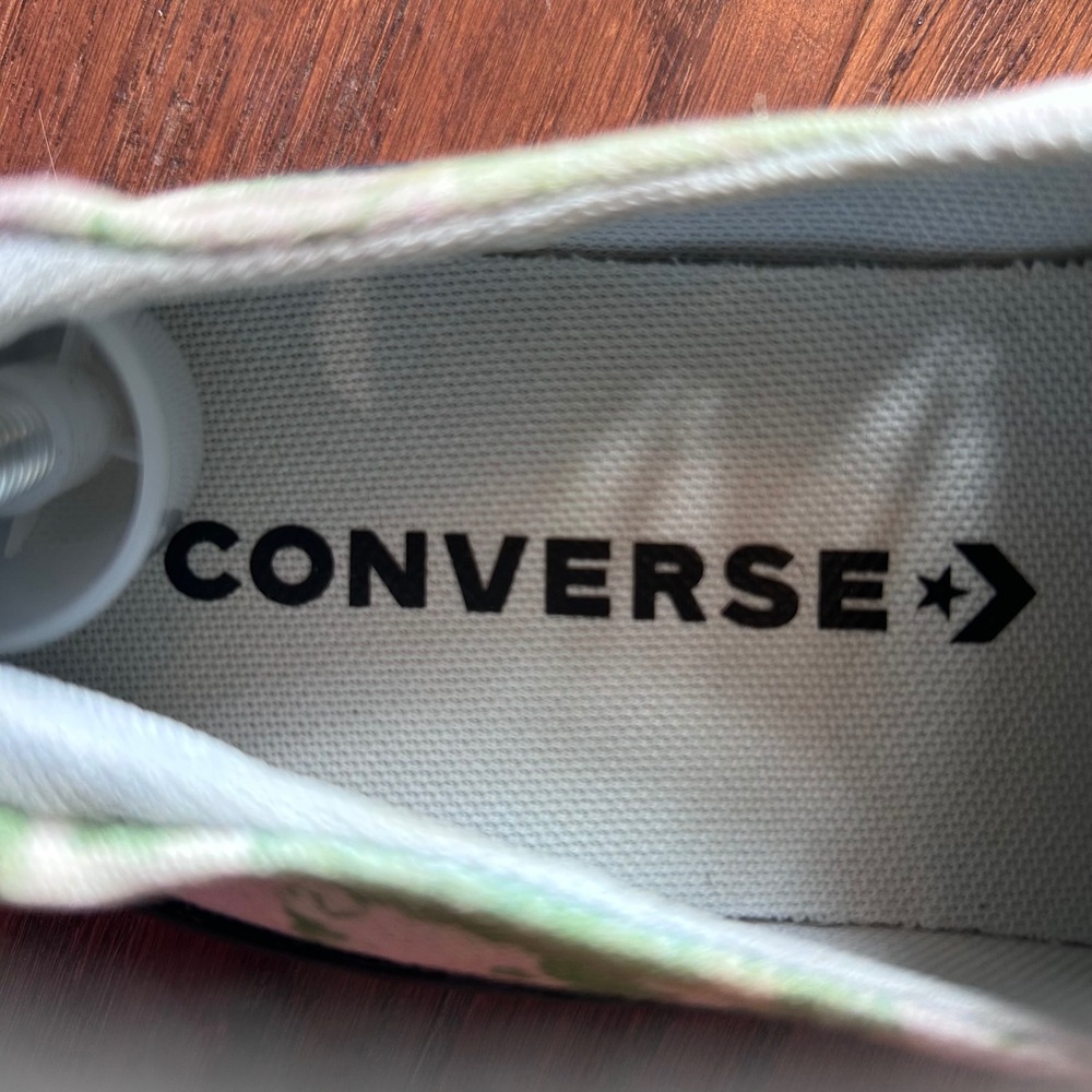 Converse Chuck Taylor Shoreline Women Green Pink Tie Dye Floral Shoes 8 570911F - Picture 6 of 13